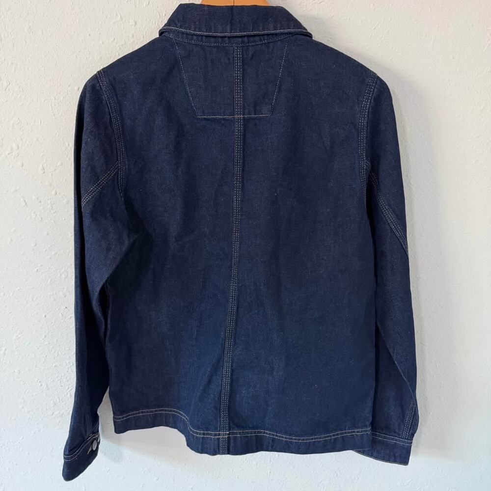 New with Tags Women’s Carhartt Denim Chore Coat Relaxed Fit Size Small - Picture 6 of 9